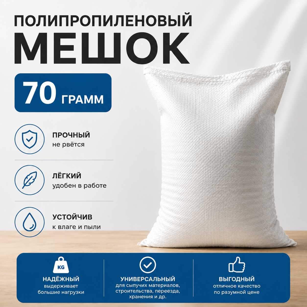 Мешок ПОЛИПРОПИЛЕНОВЫЙ